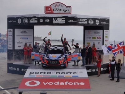 Pódio WRC Vodafone Rally de Portugal